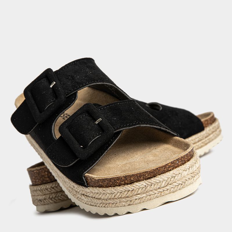 Sandalias-Casual-Footloose-Mujeres-Fch-Nz006-Marie-Delux-Microfibra-NEGRO-37