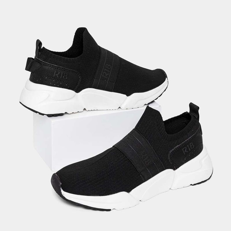 Zapatillas-Urbano-R18-Mujeres-R18-Ao011--Knit-NEGRO-38
